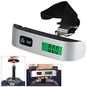 50kg / 10g Luggage Scale Hand Scale Hanging Scale Fine Scale Digital Thermometer
