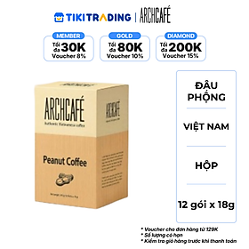 Cà phê đậu phộng (Peanut Coffee) Archcafé 12 gói x 18g
