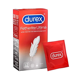 Bao cao su Durex siêu mỏng Fetherlite Ultima - 12s - Nhập khẩu Thái Lan