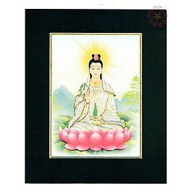 Tranh Quilling Nghệ Thuật - Phật Bà Quan Âm - Kích thước 20x25 cm