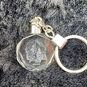 Móc khóa pha lê phát sàng THIÊN QUAN TỨ PHÚC manhua chibi dễ thương