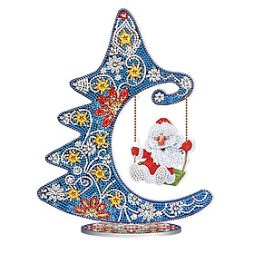 Tranh kim cương Cây Giáng sinh, Hình ảnh vẽ kim cương Deco Giáng sinh, đồ trang trí Giáng sinh nấu ăn （đỏ）