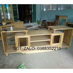 Mua Kệ tivi gỗ trâu trắng