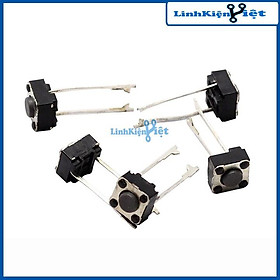 Mua Nút Nhấn 2 Chân Vuông Đen 6x6x5mm - 1 Chiếc