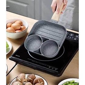 Mua Chảo đá chống dính 3 ngăn tiện lợi dụng cho mọi loại bếp