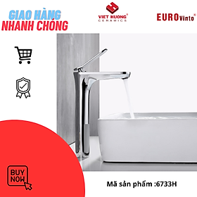 VÒI LAVABO ĐỒNG THAU NÓNG LẠNH EUROVINTO CAO CẤP MÃ 6733H