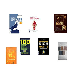 Combo 5 cuốn sách + 100 phương pháp truyền động lực cho đội nhóm chiến thắng + Rich Habits thói quen thành công của những triệu phú tự thân + Tư duy doanh nhân hành động lãnh đạo + 51 chìa khóa vàng để trở thành nhà lãnh đạo truyền cảm hứng + LEADERSHIP Dẫn dắt bản thân, đội nhóm và tổ chức vươn xa + ( tặng cuốn mckinsey + sổ tay bìa gia ngẫu nhiên)