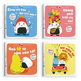 Ehon Combo 4 cuốn Giri Chú bé cơm nắm p1 Ehon cho bé từ 0 6 tuổi - Bản Quyền