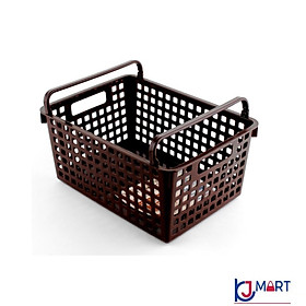 Mua Bộ 2 Giỏ Đựng Đồ Nhà Bếp  Văn Phòng Đa Năng Màu Đen Có 2 Quai Xách - Hàng Nhật Nội Địa