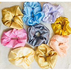 Chun buộc tóc vải/ Cột tóc vải HOT HIT COMBO 3 CÁI ( MÀU NGẪU NHIÊN )