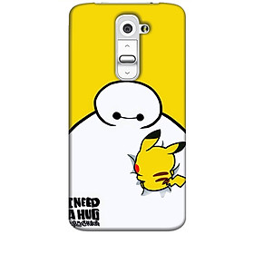 Ốp lưng dành cho điện thoại LG G2 hinh Big Hero Pikachu