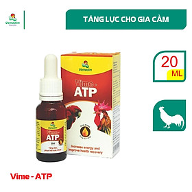 Vemedim ATP drop giúp hồi phục sau bệnh, hỗ trợ tăng lực cho gà cảnh