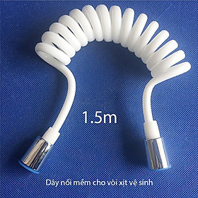 Mua Dây mềm cho vòi xịt vệ sinh uốn hình lò xo bằng nhựa PU dài (dài 1.5-2m)