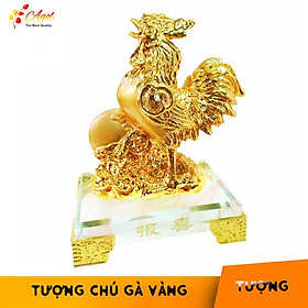 Mua Tượng chú gà trống cao cấp đế kính thủy tinh