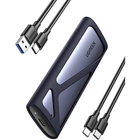 Mua Box ổ cứng M.2Sata chuẩn USB-C 3.1 GEN 2 Ugreen 90264 M.2 SATA NVMe 10Gbps CM400 Hàng chính hãng