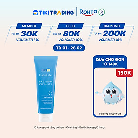 Sữa rửa mặt dưỡng trắng cao cấp Hada Labo Premium Cleanser Radiance 100g