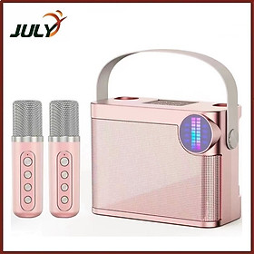 Mua Loa Karaoke Bluetooth Mini YS214 Tặng Kèm 2 Micro Không Dây Hát Song Ca Cực Hay - JL - MÀU NGẪU NHIÊN