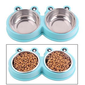 Pets Dogs Cat Food Feeding Bowl Snacks Elevated Stand Raised Dish Feeder