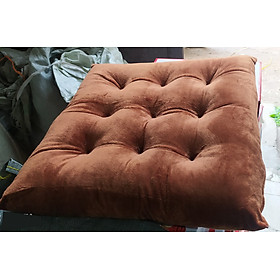 Mua ĐỆM NGỒI BỆT VUÔNG VẢI NỈ NHUNG CAO CẤP ( 50X50X7CM )