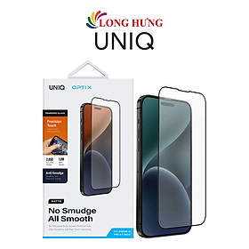 Dán màn hình Full viền chống bụi tĩnh điện Uniq Optix Matte dành cho iP 15 Pro Max UNIQ-IP6.7P(2023) - Hàng chính hãng