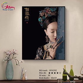 Mua Tranh số hóa tự tô màu Cô gái cổ trang GAM NV4392