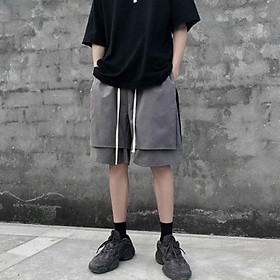 Quần short unisex 2 lớp vải kaki co giãn cực chất