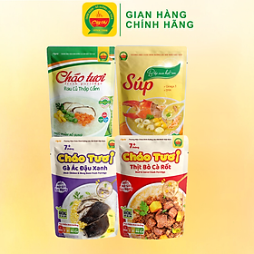 Combo Mix 3 cháo tươi + 1 Súp dinh dưỡng Bắp cua hạt sen