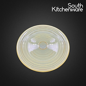 Dĩa tròn sứ tráng men cao cấp Cường Phát, phong cách Tây Âu kích thước 23.5 cm màu Xanh bơ - 5