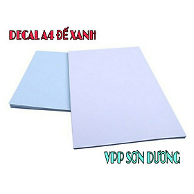 Giấy Decal A4 Đế Xanh
