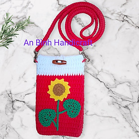 Túi đeo chéo, túi đựng điện thoại, túi đeo vai thủ công bằng len, crossbody bag, phone bag, shoulder bag knit crochet handmade