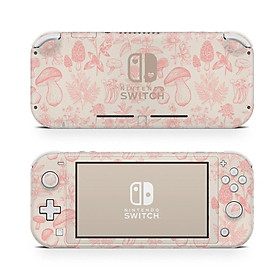 Mua Skin decal dán Nintendo Switch Lite mẫu nấm hồng (dễ dán  đã cắt sẵn)