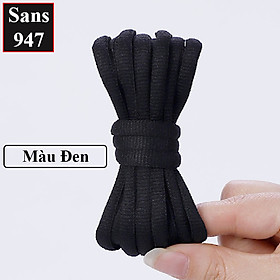 Dây giày tròn to 9mm Sans947 140cm 160cm 180cm thể thao sneaker sports shoelaces đen nâu trắng be xanh đỏ