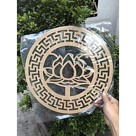 Mua chữ tròn hình sen trang trí bàn thờ