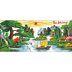Mua Tranh thêu chữ thập thêu kín kín Thuận Buồm Xuôi Gió 190x90cm Ailuo:51372