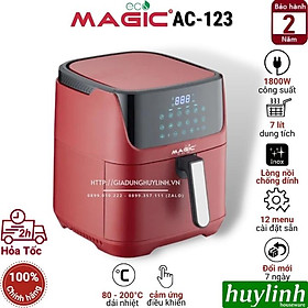 Nồi chiên không dầu điện tử Magic ECO AC-123 - 7 lít - 1800W - 12 Menu - Hàng chính hãng