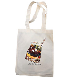 Túi tote trơn và hoạ tiết hình dễ thương xinh xắn nhiều size 3B - 20 *22cm - Bánh tráng trộn