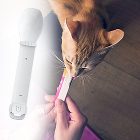Cat Strip Squeezer Kitty Treat Dispenser Tool for Wet Food Pet Feeding Spoon