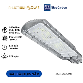 Đèn Đường Năng Lượng Mặt Trời 120W Blue Carbon - BCT