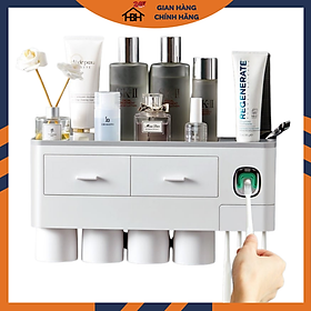 NHẢ KEM 4 CỐC CÓ NGĂN KÉO TIỆN LỢI ( giao mầu ngẫu nhiên )