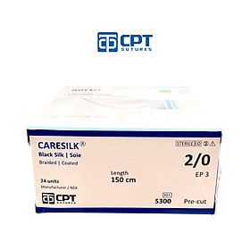 Chỉ phẫu thuật không tiêu CPT Caresilk Silk số 2 0 - S300