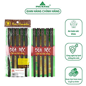 Mua Vỉ 10 đôi đũa cẩm xoắn PHUSANG được làm từ gỗ tự nhiên  không chất bảo quản dùng trong nhà hàng khách sạn