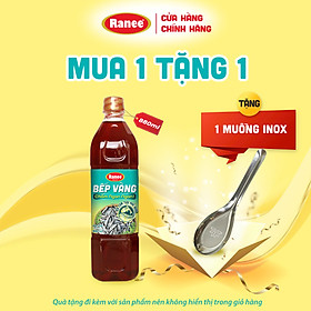 Nước chấm Cá Cơm Bếp Vàng siêu tiết kiệm 880m tặng kèm muỗng inox