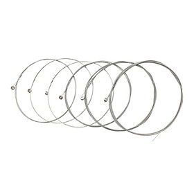 Pack of 6pcs Electric Guitar Strings Nickel Alloy Wound Silver E102
