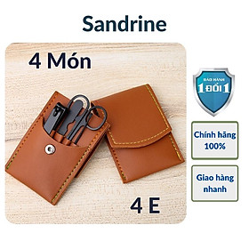 Hình ảnh Bộ Bấm Móng Tay Cao Cấp Thép Không Gỉ - Bộ Cắt Móng Tay Tiện Lợi – Dụng Cụ Làm Móng Sandrine BMT1 - Hàng Chính Hãng