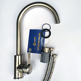 Mua Vòi Bếp Vòi Rửa Chén Bát INOX 304 Nóng Lạnh LUXTA L3219 Thân Tròn