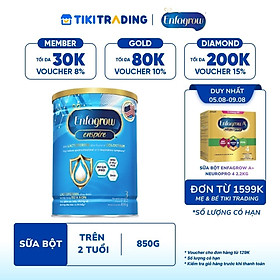 [05-09.08 QT đơn từ 1599k] Sữa bột Enfagrow Enspire 3 850g hỗ trợ đề kháng với Lactoferrin dành cho trẻ từ 2-6 tuổi