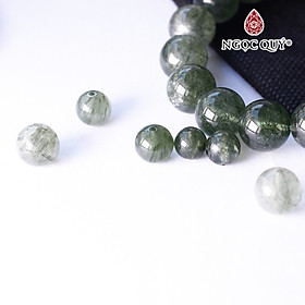 Hạt lẻ đá thạch anh tóc xanh mệnh hỏa, mộc - Ngọc Quý Gemstones