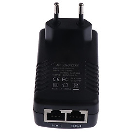 48V 0.5A PoE Injector Power Over Ethernet Adapter for 802.3 af IP Camera Wlan AP