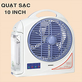 Mua Quạt Tích Điện Kèm Đèn Kentom KT9400 - Hàng Việt Nam Chất Lượng cao Tích điện đến 8h Hàng Chính Hãng