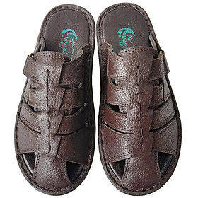 Dép Nam Bít Đầu BIGGBEN Da Bò Thật DN357